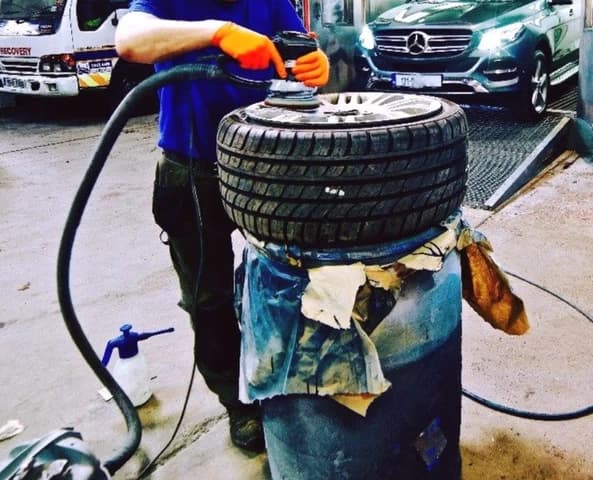 Mechanic at work